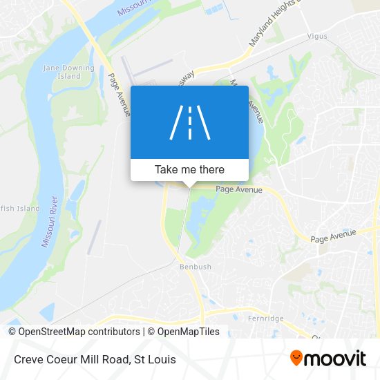 Mapa de Creve Coeur Mill Road