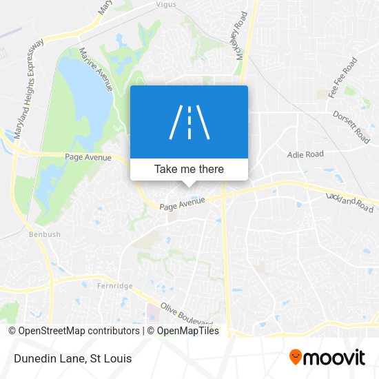 Mapa de Dunedin Lane