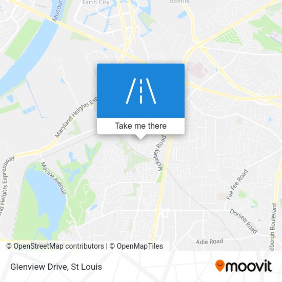 Glenview Drive map