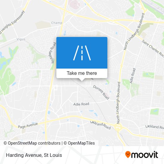 Mapa de Harding Avenue