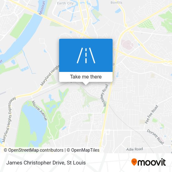 Mapa de James Christopher Drive