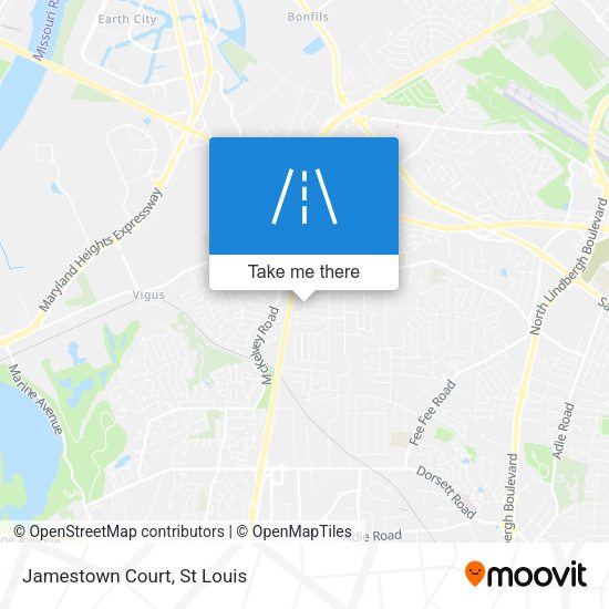 Mapa de Jamestown Court