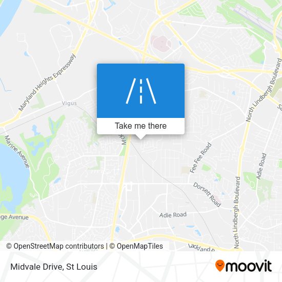 Mapa de Midvale Drive