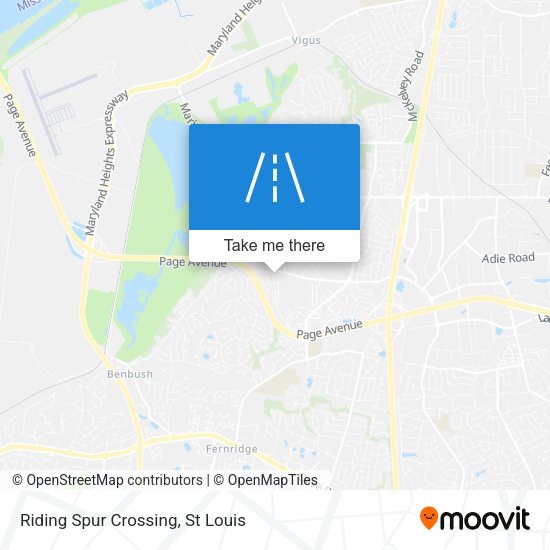 Riding Spur Crossing map