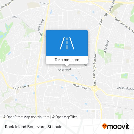 Mapa de Rock Island Boulevard