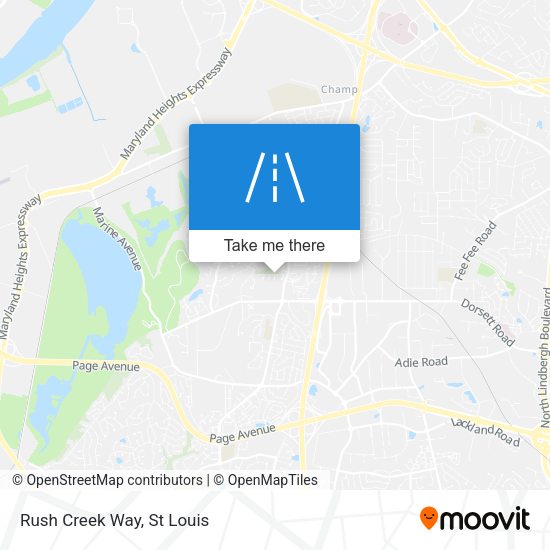 Mapa de Rush Creek Way