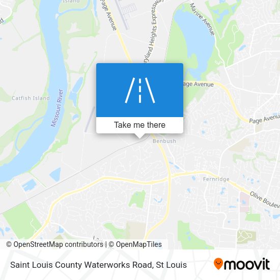 Saint Louis County Waterworks Road map