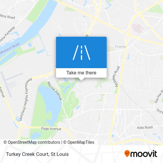 Turkey Creek Court map