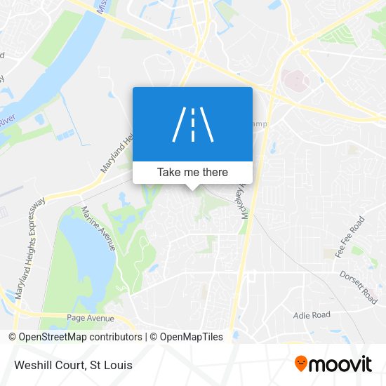 Mapa de Weshill Court
