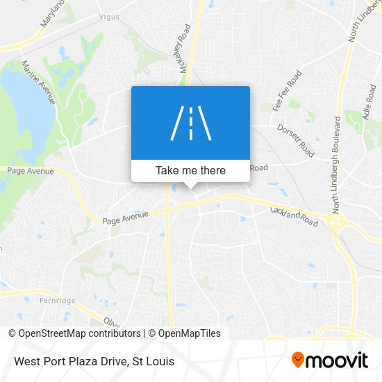 Mapa de West Port Plaza Drive
