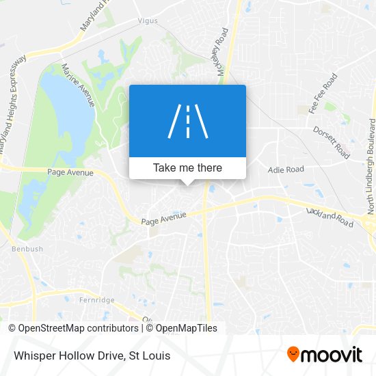 Whisper Hollow Drive map