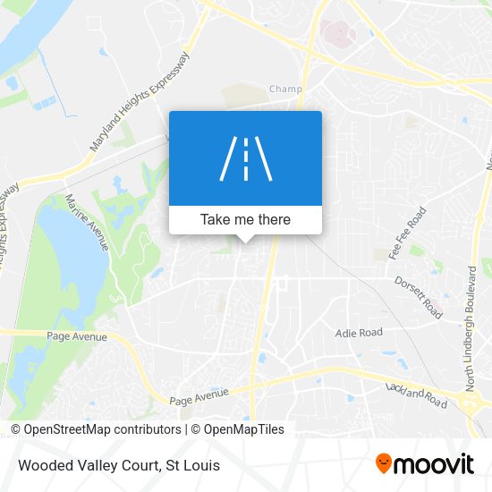 Wooded Valley Court map
