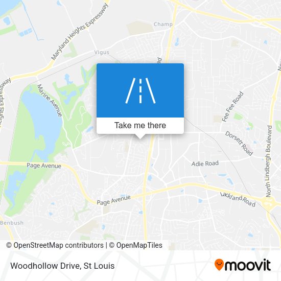 Mapa de Woodhollow Drive