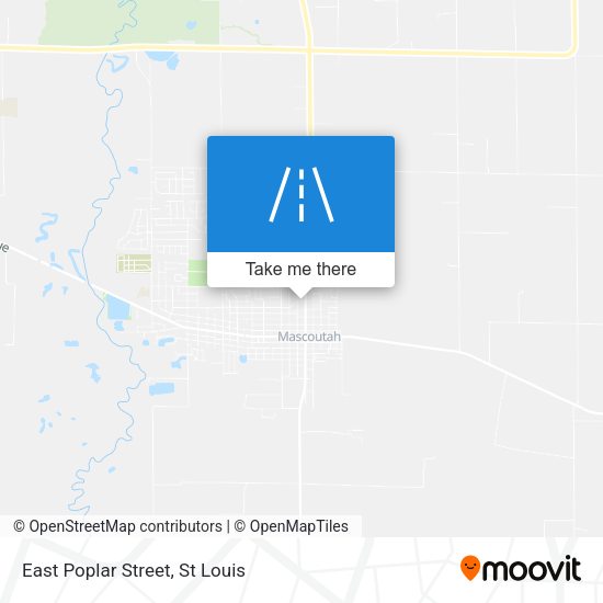 East Poplar Street map
