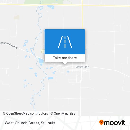 West Church Street map