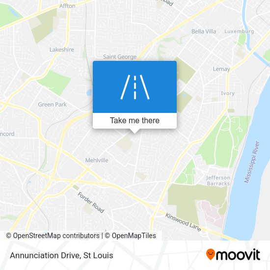 Annunciation Drive map