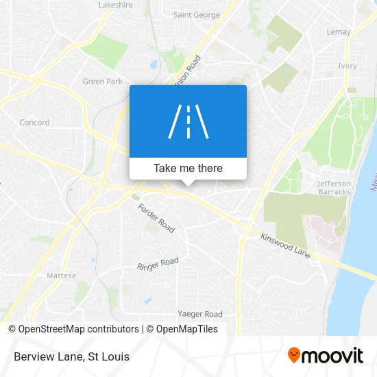 Berview Lane map