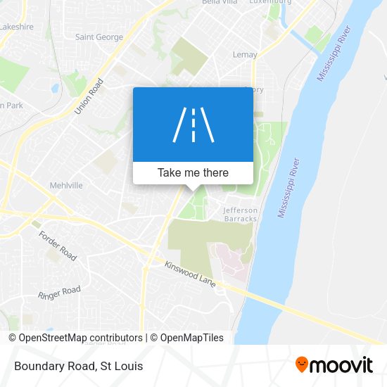 Mapa de Boundary Road