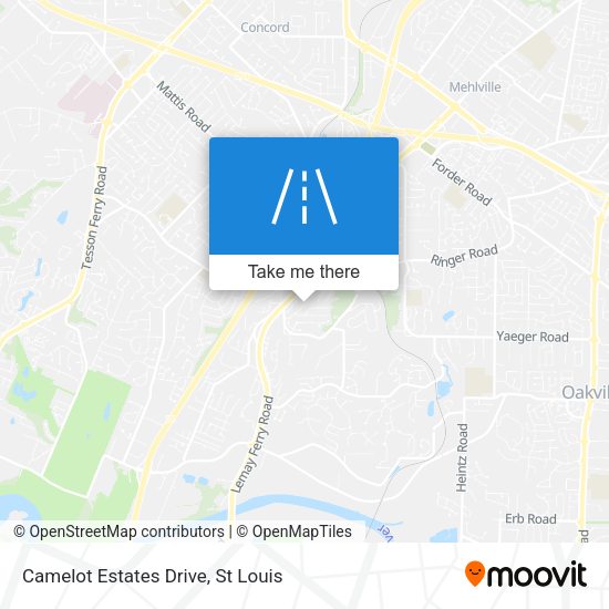 Camelot Estates Drive map