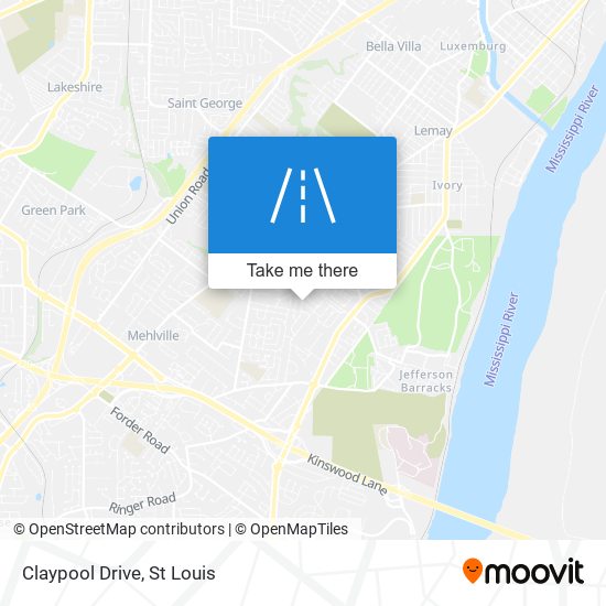 Claypool Drive map