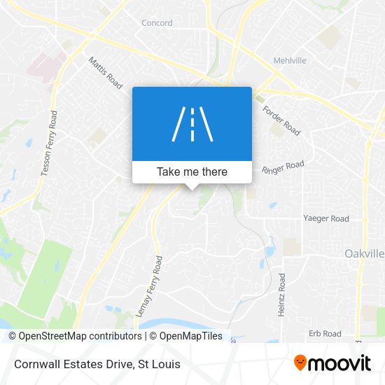 Cornwall Estates Drive map