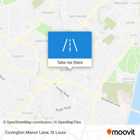 Covington Manor Lane map