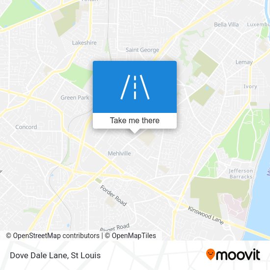 Mapa de Dove Dale Lane