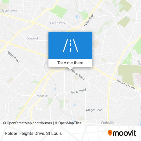 Folder Heights Drive map