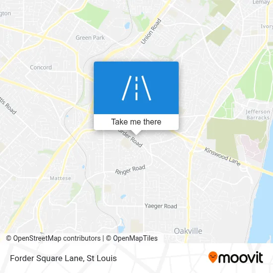 Forder Square Lane map