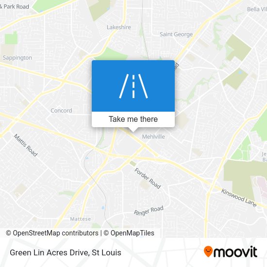 Green Lin Acres Drive map