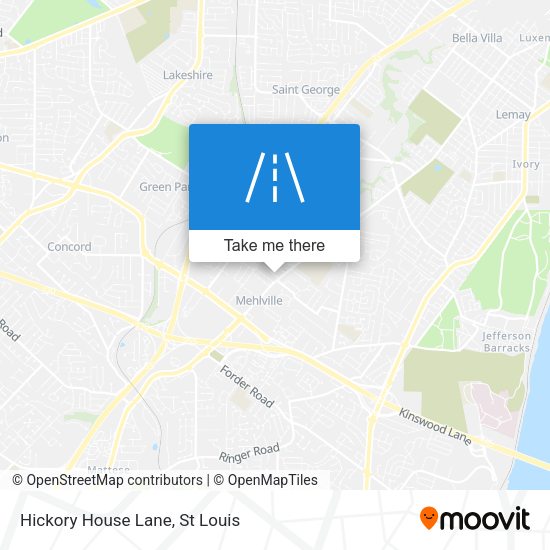 Hickory House Lane map