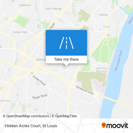 Hidden Acres Court map