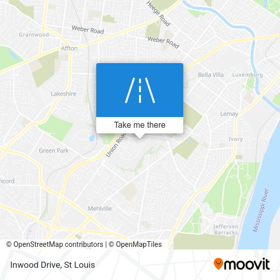 Mapa de Inwood Drive