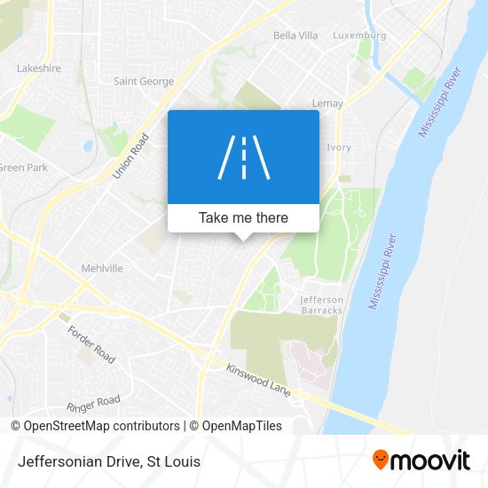 Jeffersonian Drive map