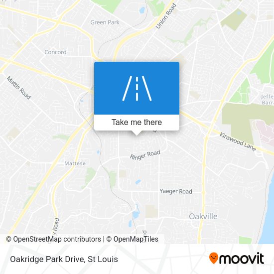 Oakridge Park Drive map