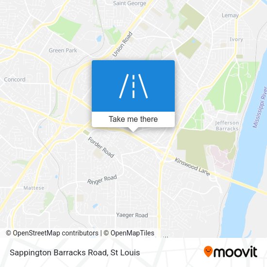Mapa de Sappington Barracks Road