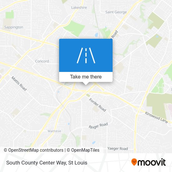 South County Center Way map