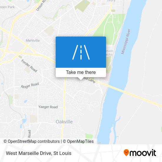 Mapa de West Marseille Drive