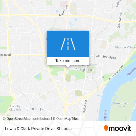 Lewis & Clark Private Drive map