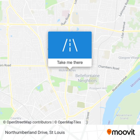 Northumberland Drive map