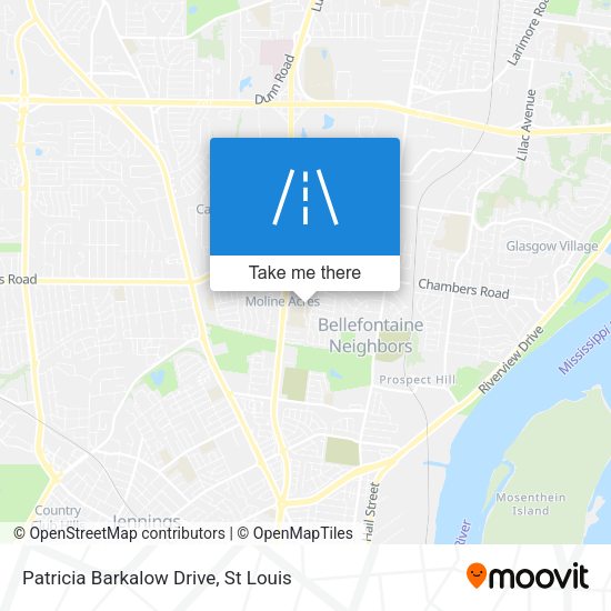 Patricia Barkalow Drive map