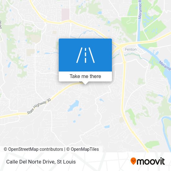Calle Del Norte Drive map