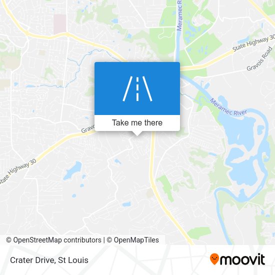 Mapa de Crater Drive