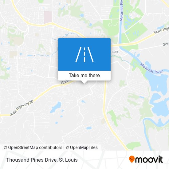 Thousand Pines Drive map