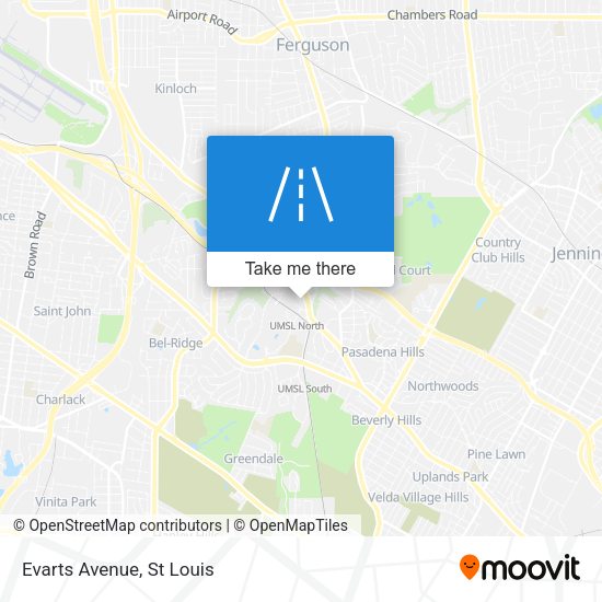 Mapa de Evarts Avenue