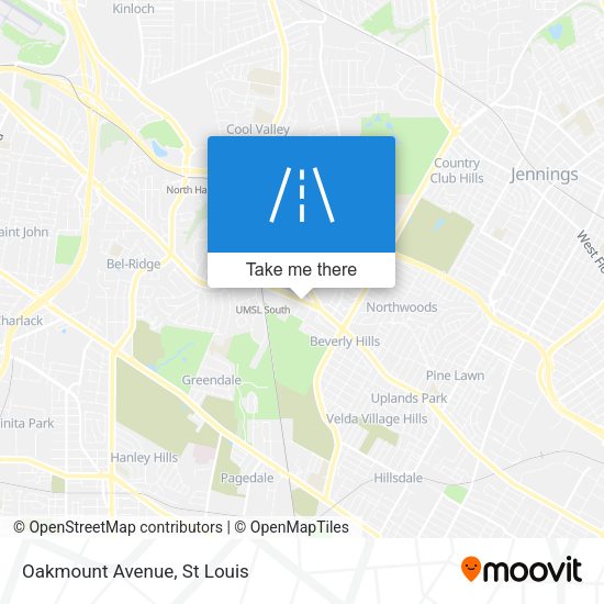 Mapa de Oakmount Avenue