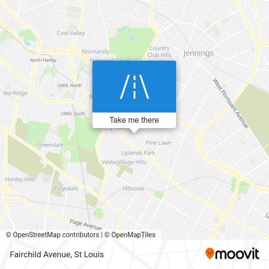 Mapa de Fairchild Avenue