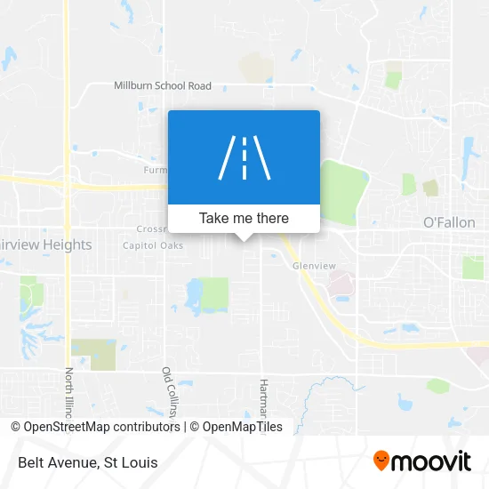 Belt Avenue map