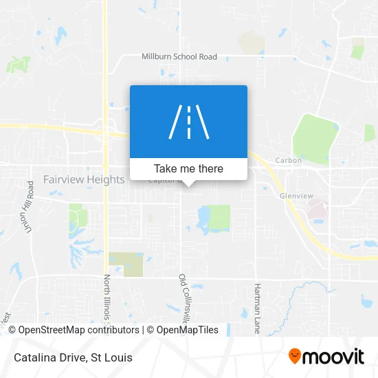 Catalina Drive map