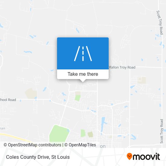 Coles County Drive map